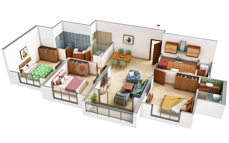 973 sqft